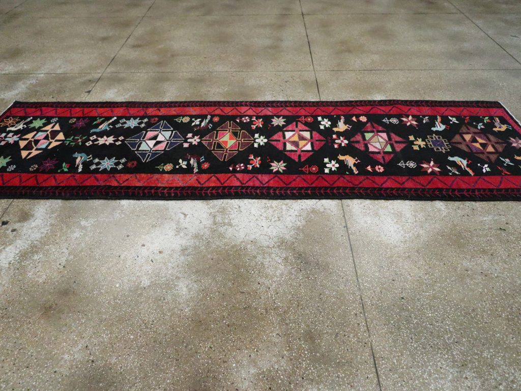 Vintage Persian Kurd Runner, No.26323 - Gsblank
