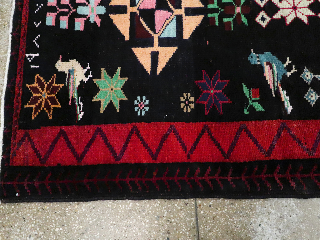 Vintage Persian Kurd Runner, No.26323 - Gsblank