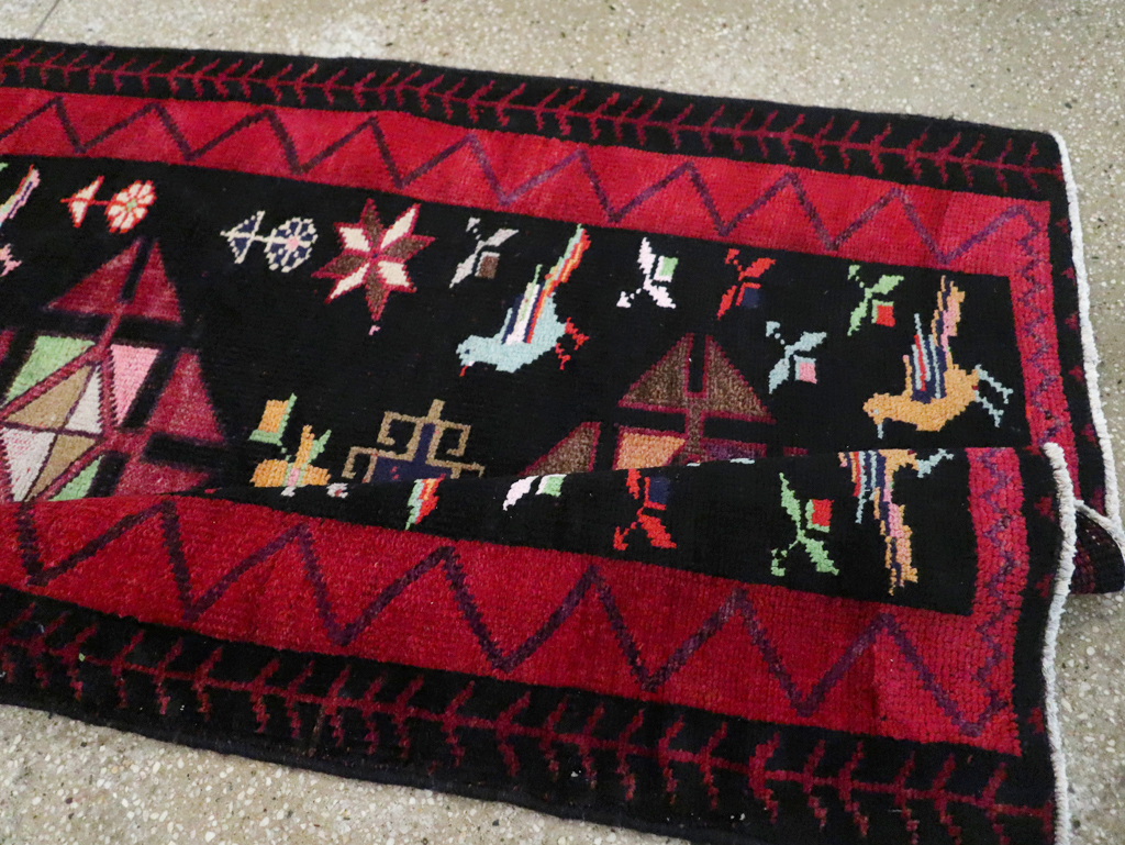 Vintage Persian Kurd Runner, No.26323 - Gsblank