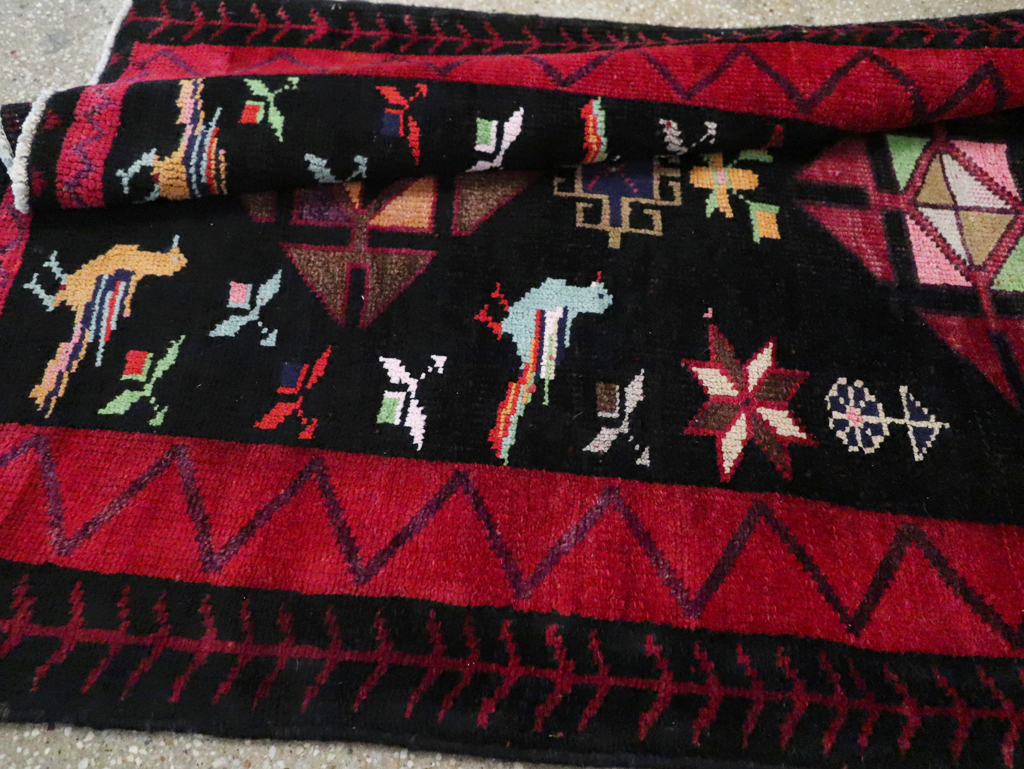 Vintage Persian Kurd Runner, No.26323 - Gsblank