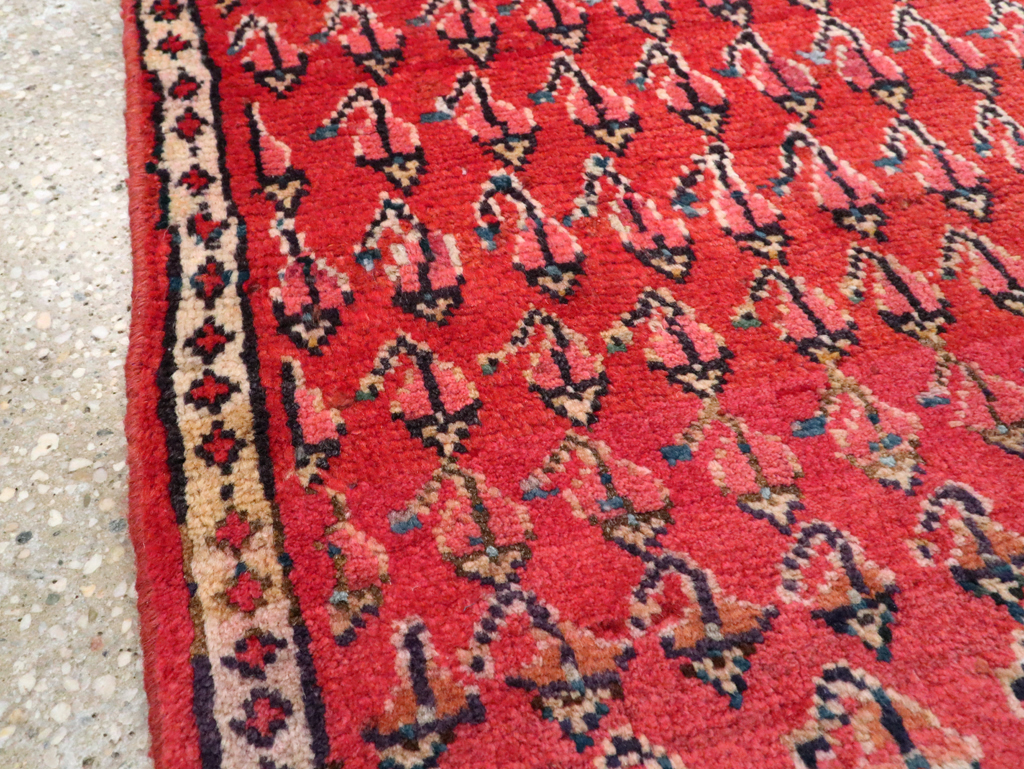 Vintage Persian Hamadan Throw Rug, No.26326 - Gsblank