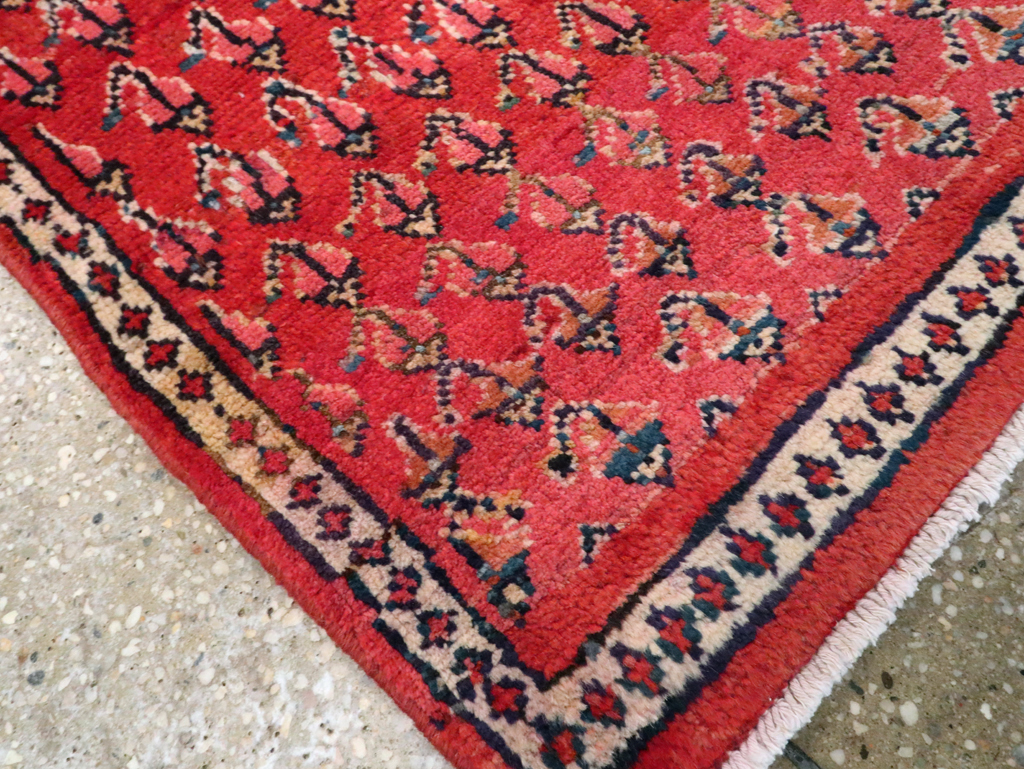 Vintage Persian Hamadan Throw Rug, No.26326 - Gsblank