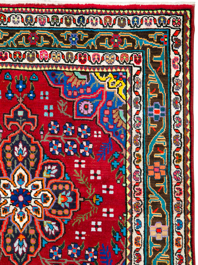 Vintage Persian Mahal Rug, No.26330 - Gsblank