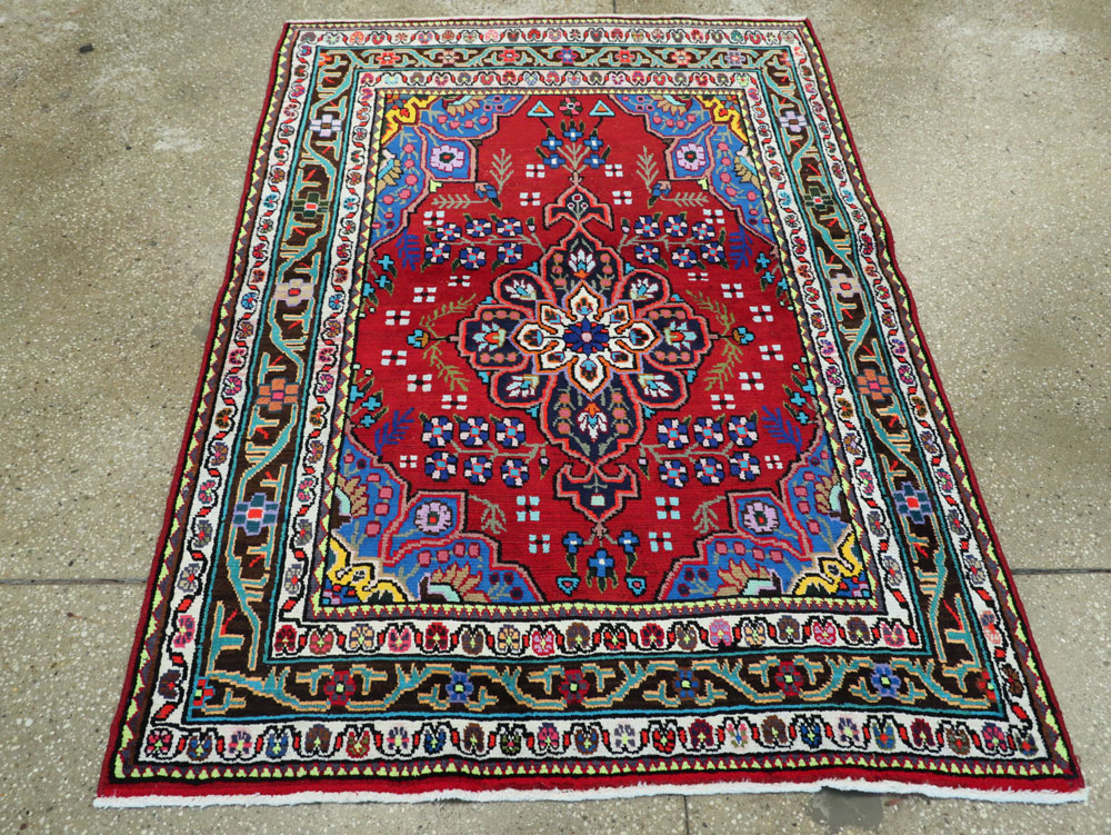 Vintage Persian Mahal Rug, No.26330 - Gsblank