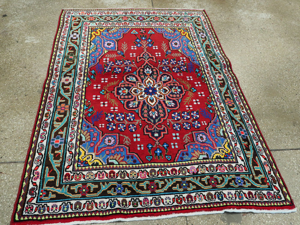 Vintage Persian Mahal Rug, No.26330 - Gsblank