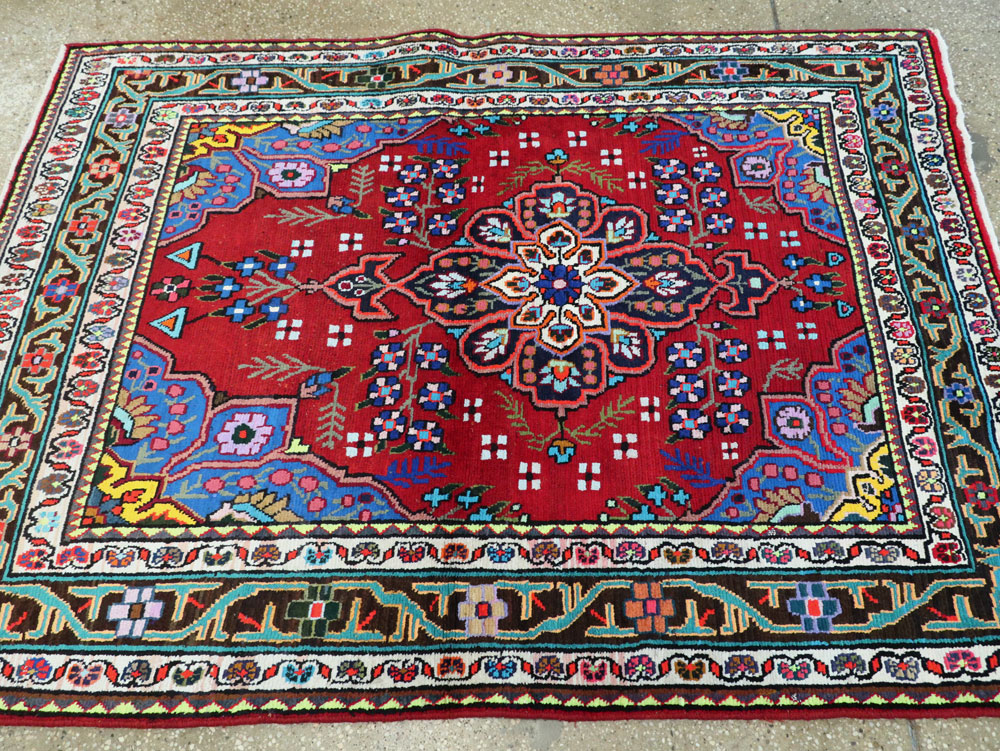 Vintage Persian Mahal Rug, No.26330 - Gsblank