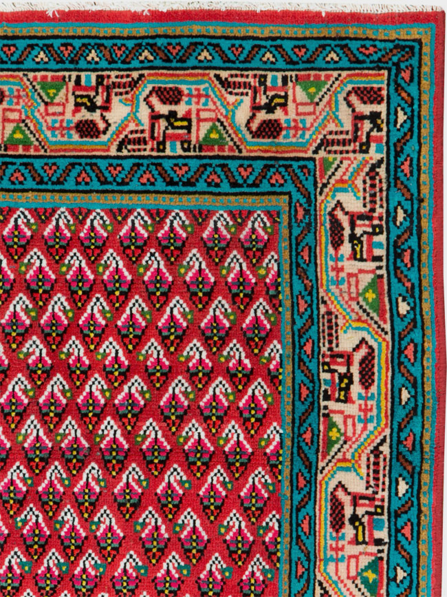 Vintage Persian Hamadan Rug, No.26331 - Gsblank