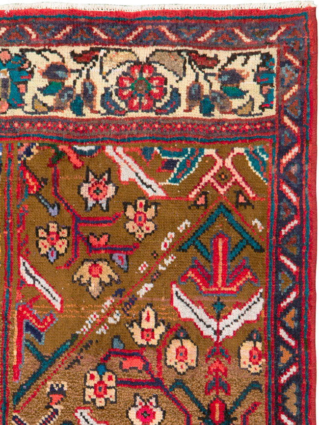 Vintage Persian Mahal Wagireh Sampler Rug, No.26342 - Gsblank