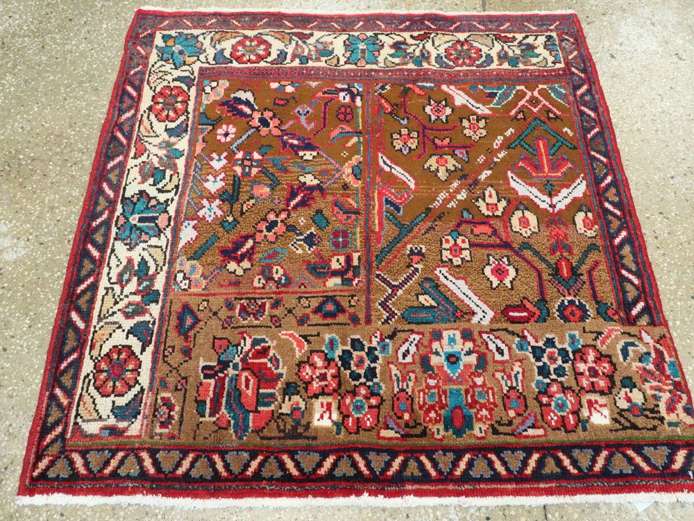 Vintage Persian Mahal Wagireh Sampler Rug, No.26342 - Gsblank
