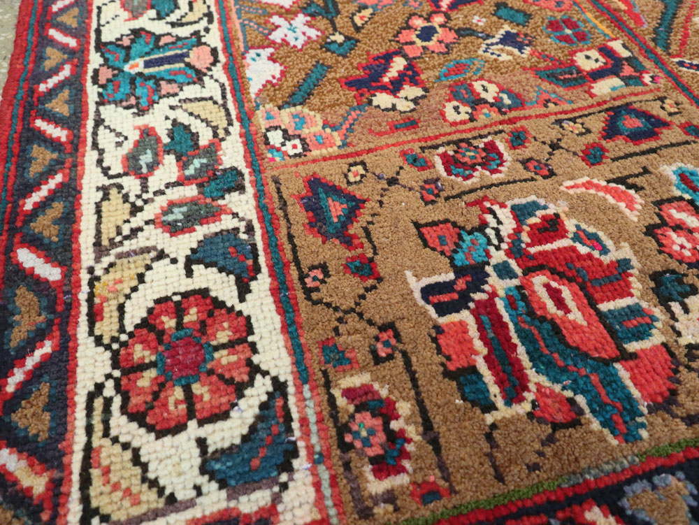 Vintage Persian Mahal Wagireh Sampler Rug, No.26342 - Gsblank