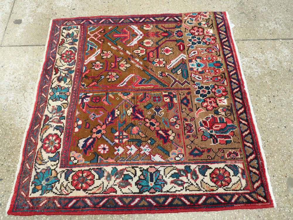 Vintage Persian Mahal Wagireh Sampler Rug, No.26342 - Gsblank