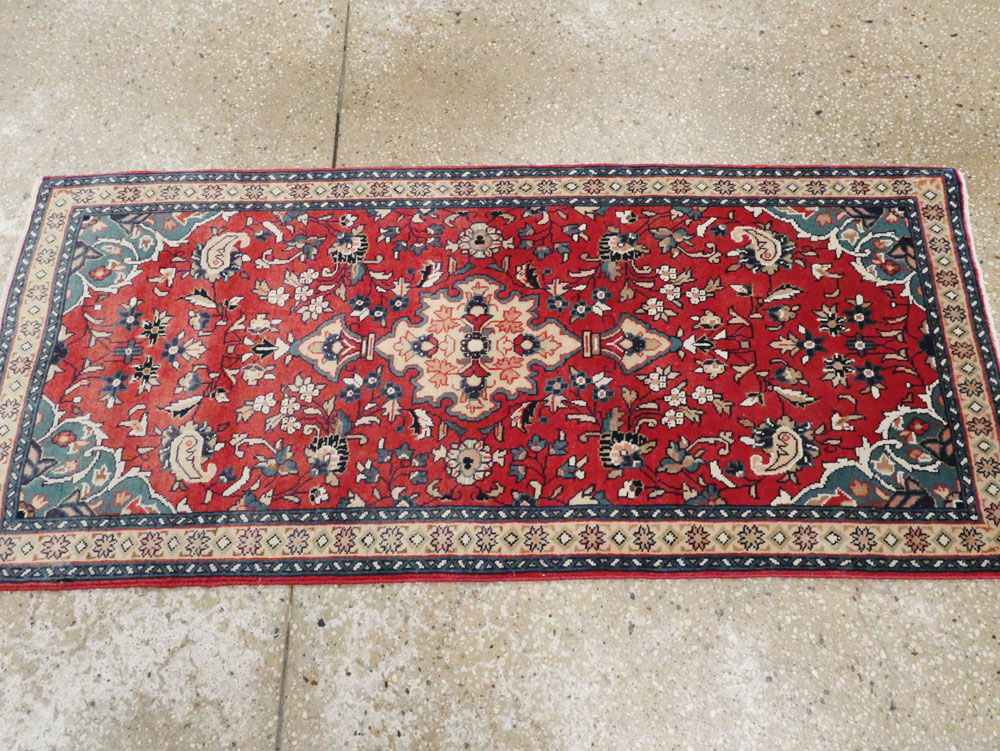 Vintage Persian Tabriz Throw Rug (Pair: 2 of 2), No.26348 - Gsblank