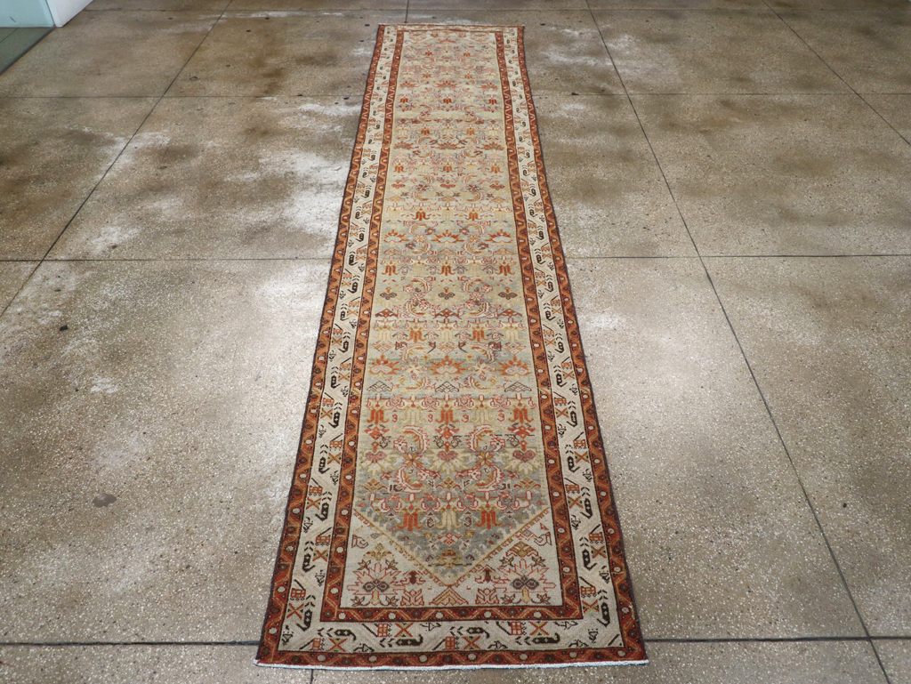 Vintage Persian Malayer Long Runner, No.26353 - Gsblank