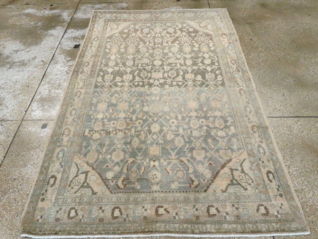 Vintage Persian Malayer Accent Rug, No.26358 - Gsblank