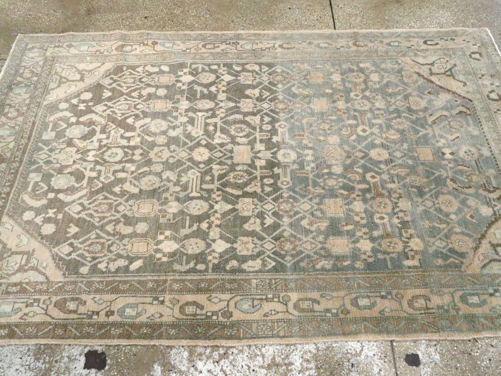 Vintage Persian Malayer Accent Rug, No.26358 - Gsblank