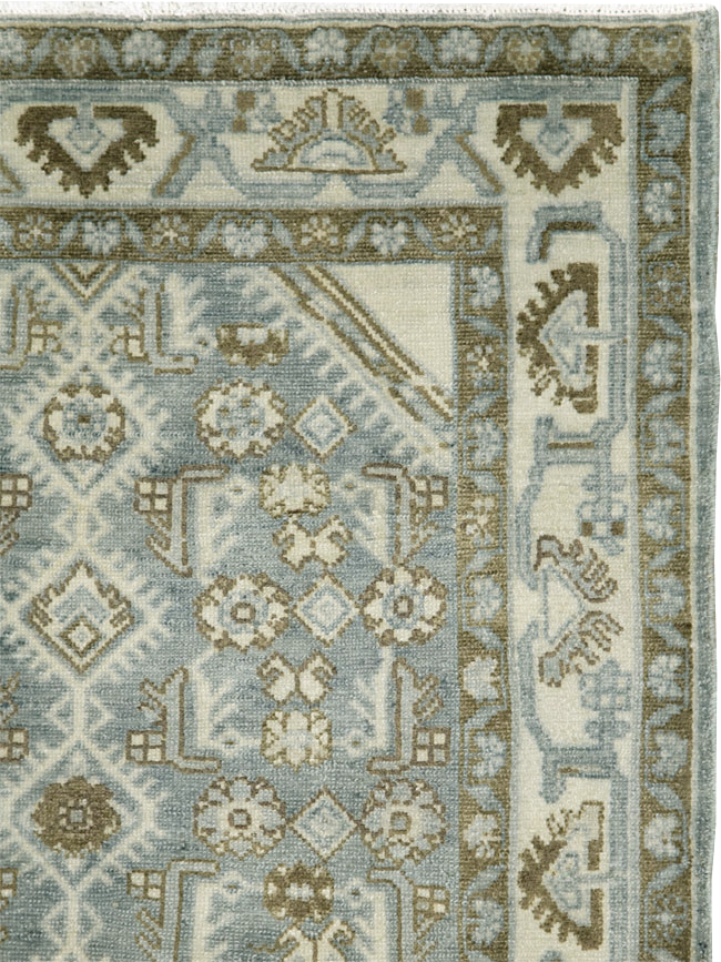 Vintage Persian Malayer Throw Rug, No.26371 - Gsblank