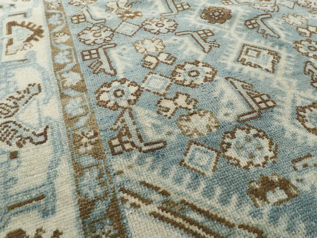 Vintage Persian Malayer Throw Rug, No.26371 - Gsblank