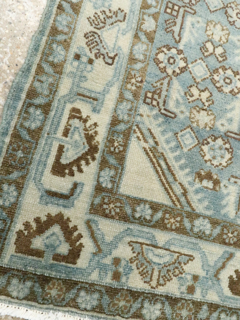 Vintage Persian Malayer Throw Rug, No.26371 - Gsblank