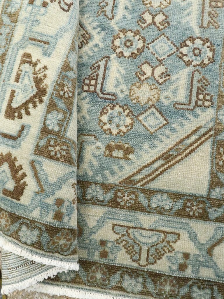 Vintage Persian Malayer Throw Rug, No.26371 - Gsblank