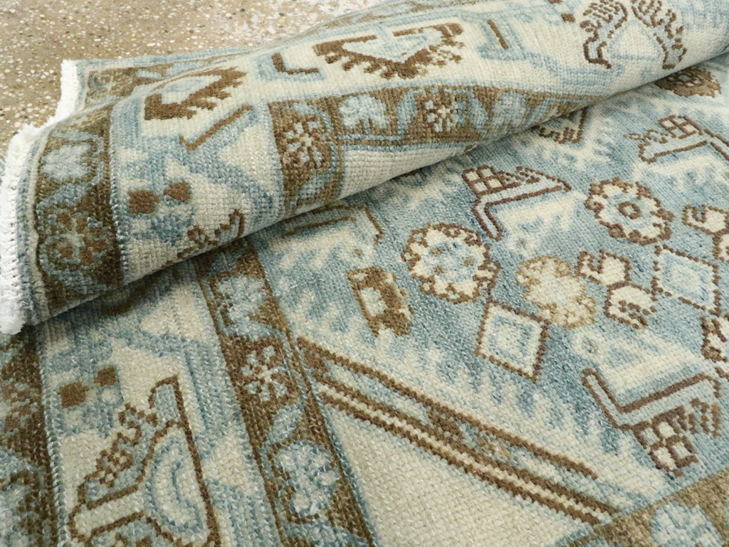 Vintage Persian Malayer Throw Rug, No.26371 - Gsblank