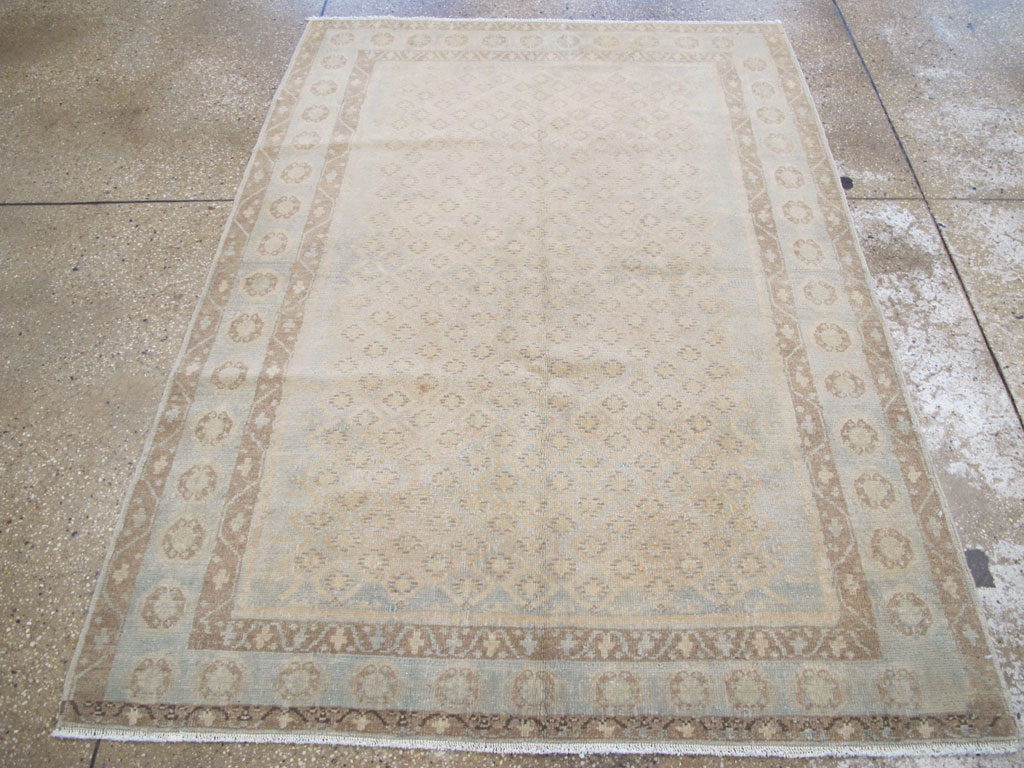 Vintage Persian Malayer Accent Rug, No.26377 - Gsblank