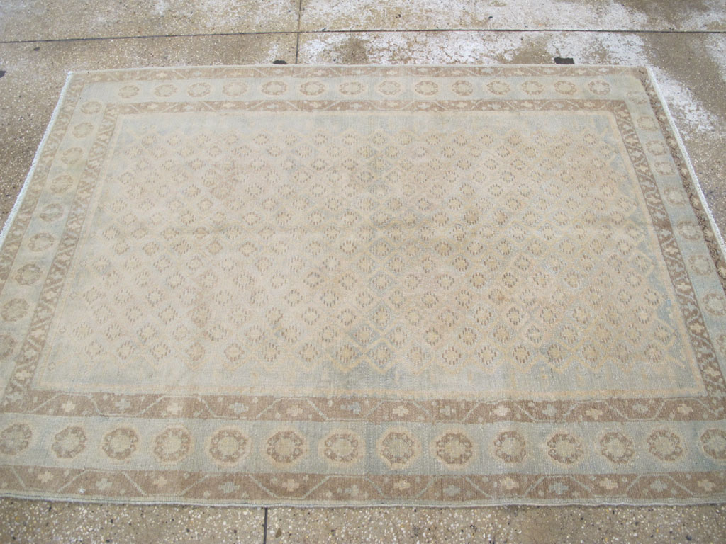 Vintage Persian Malayer Accent Rug, No.26377 - Gsblank