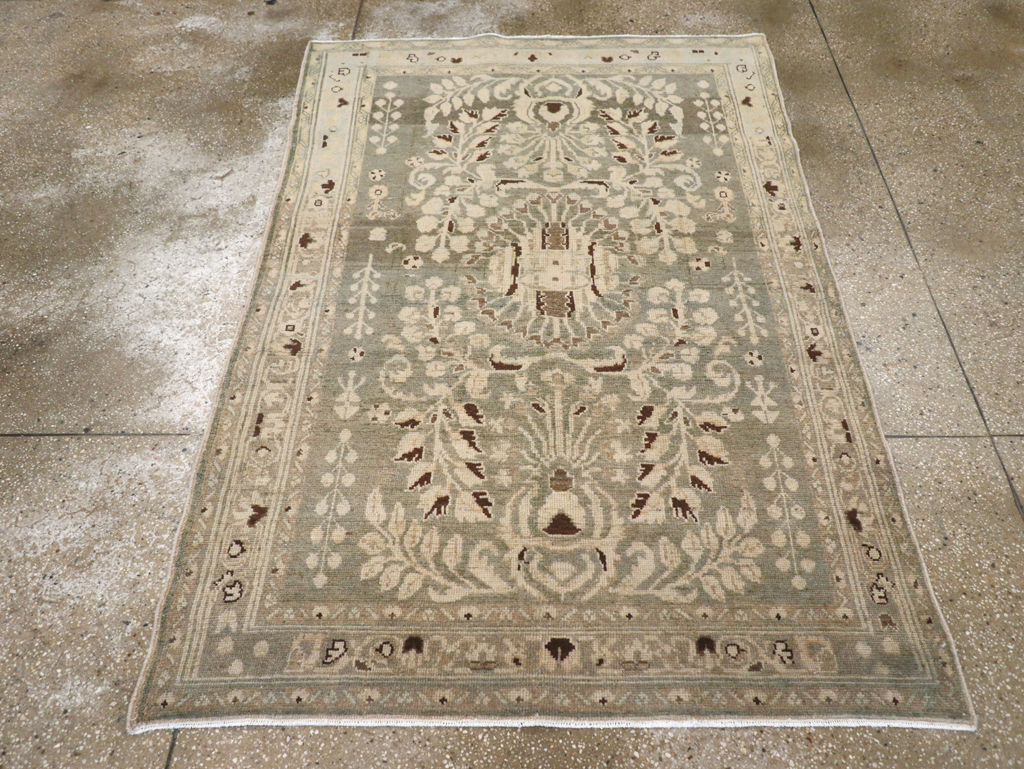 Vintage Persian Malayer Accent Rug, No.26394 - Gsblank