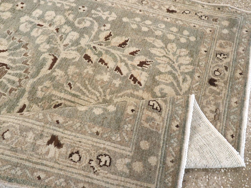 Vintage Persian Malayer Accent Rug, No.26394 - Gsblank