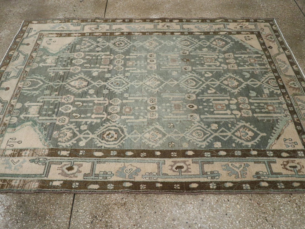 Vintage Persian Malayer Rug, No.26401 - Gsblank