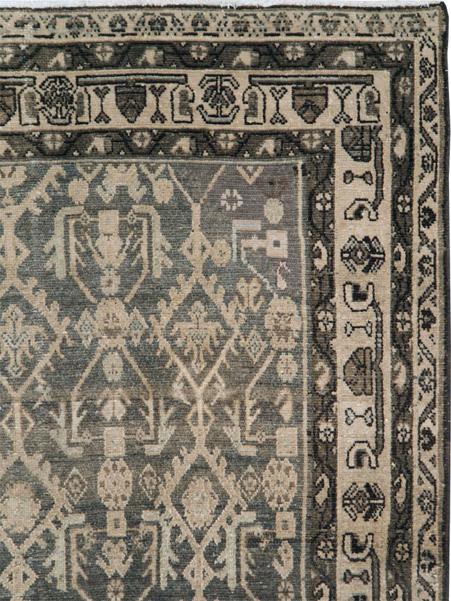 Vintage Persian Malayer Gallery Carpet, No.26403 - Gsblank