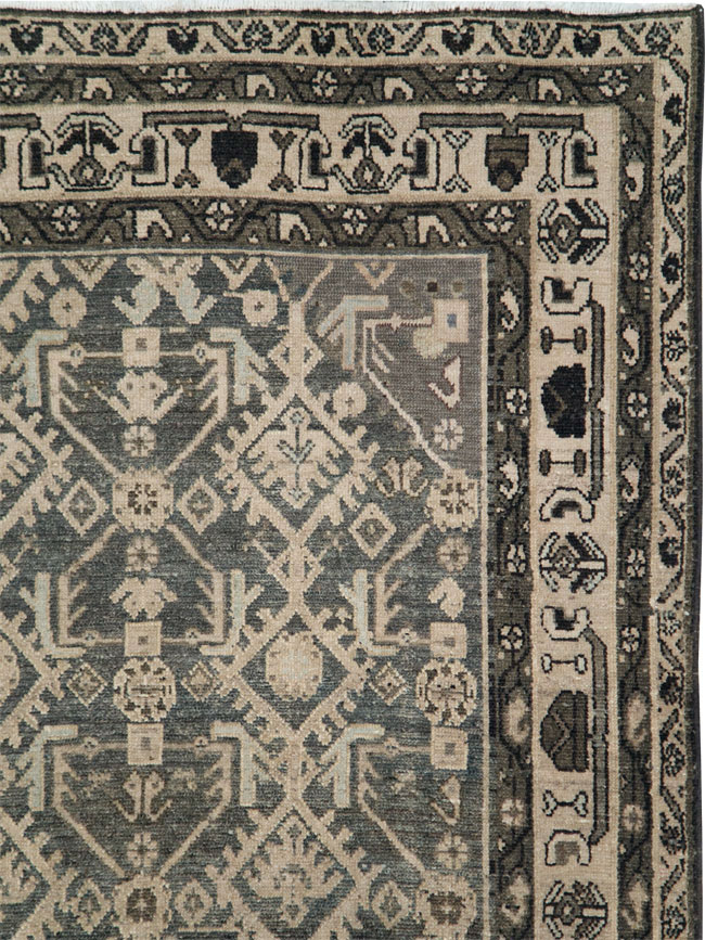 Vintage Persian Malayer Gallery Carpet, No.26403 - Gsblank