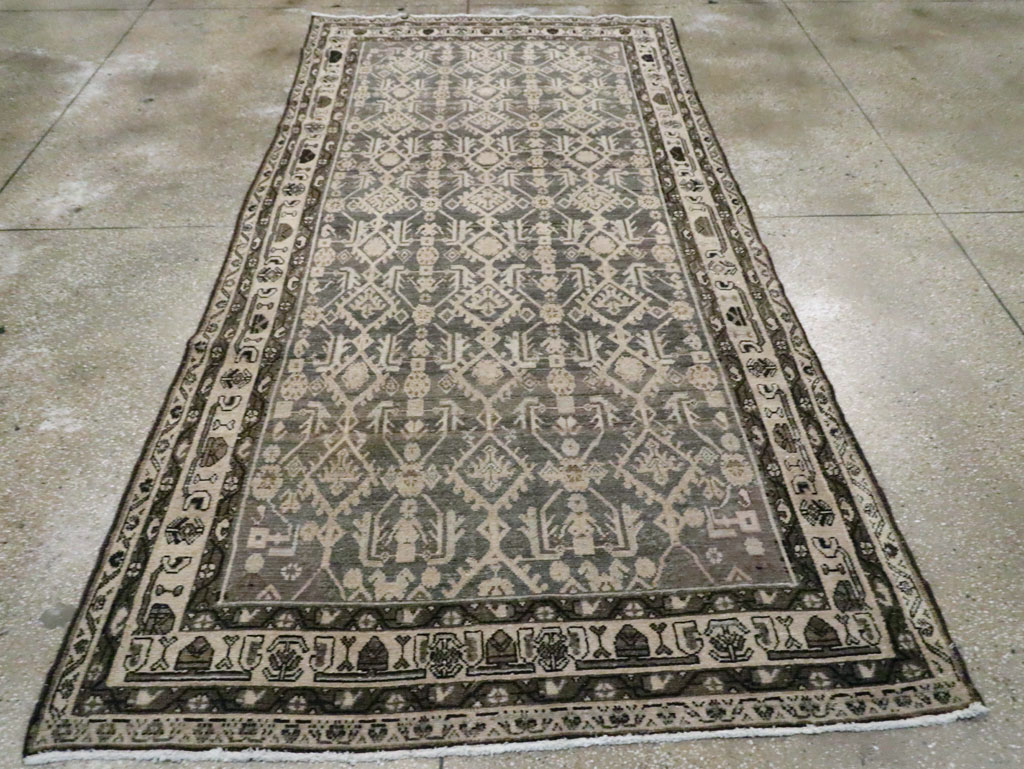 Vintage Persian Malayer Gallery Carpet, No.26403 - Gsblank