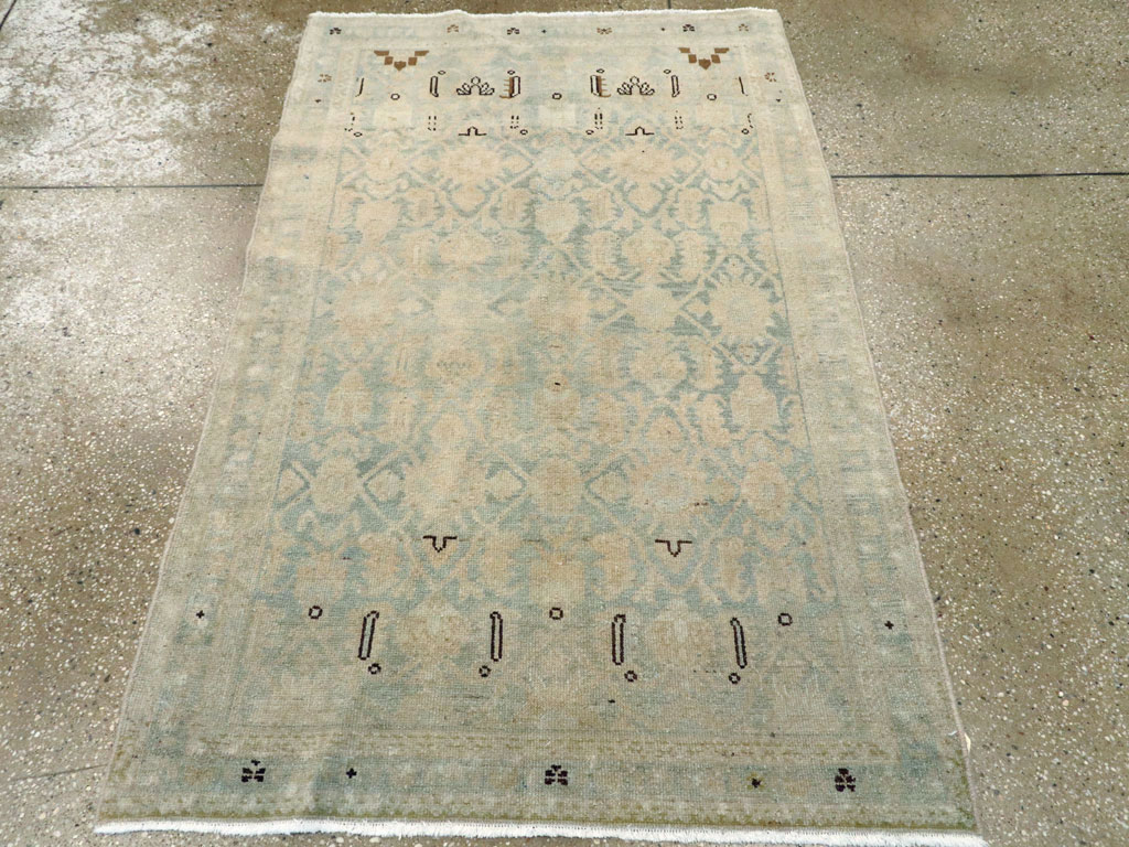 Vintage Persian Malayer Throw Rug, No.26408 - Gsblank