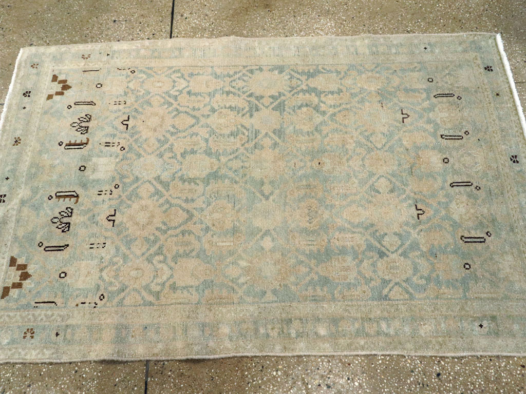 Vintage Persian Malayer Throw Rug, No.26408 - Gsblank