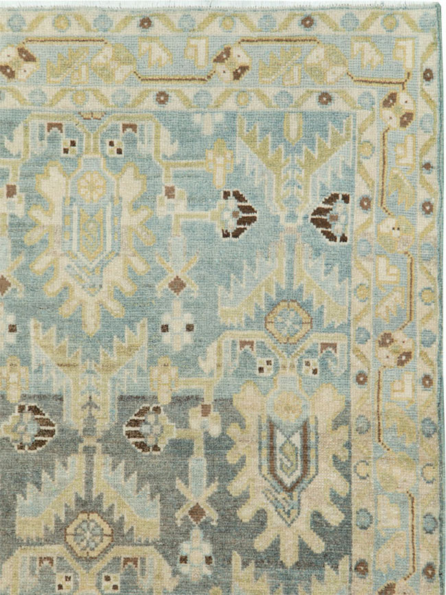 Vintage Persian Malayer Throw Rug, No.26409 - Gsblank