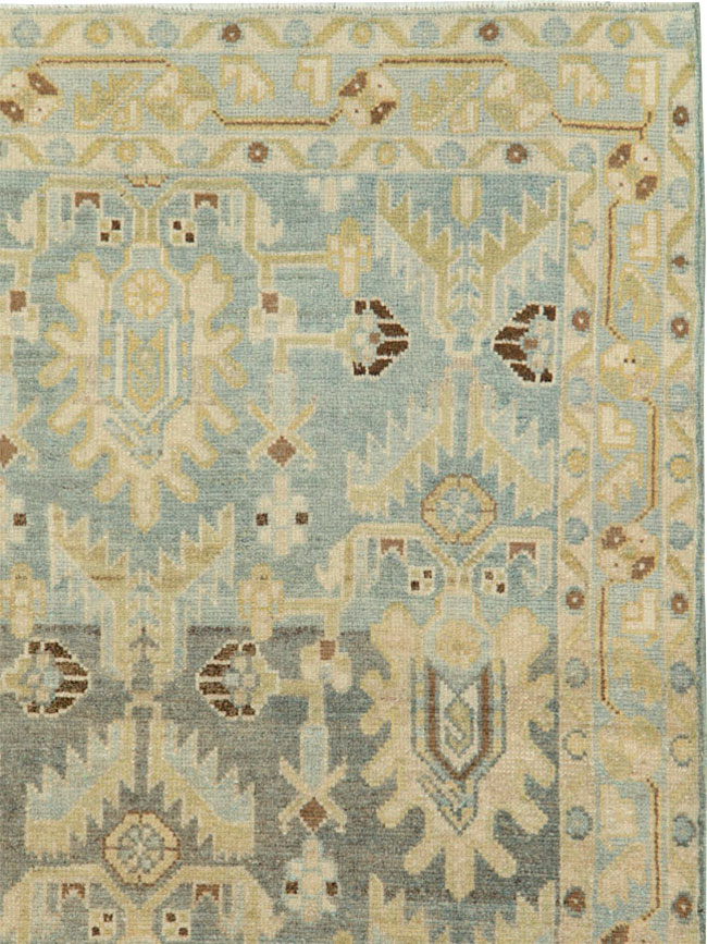 Vintage Persian Malayer Throw Rug, No.26409 - Gsblank