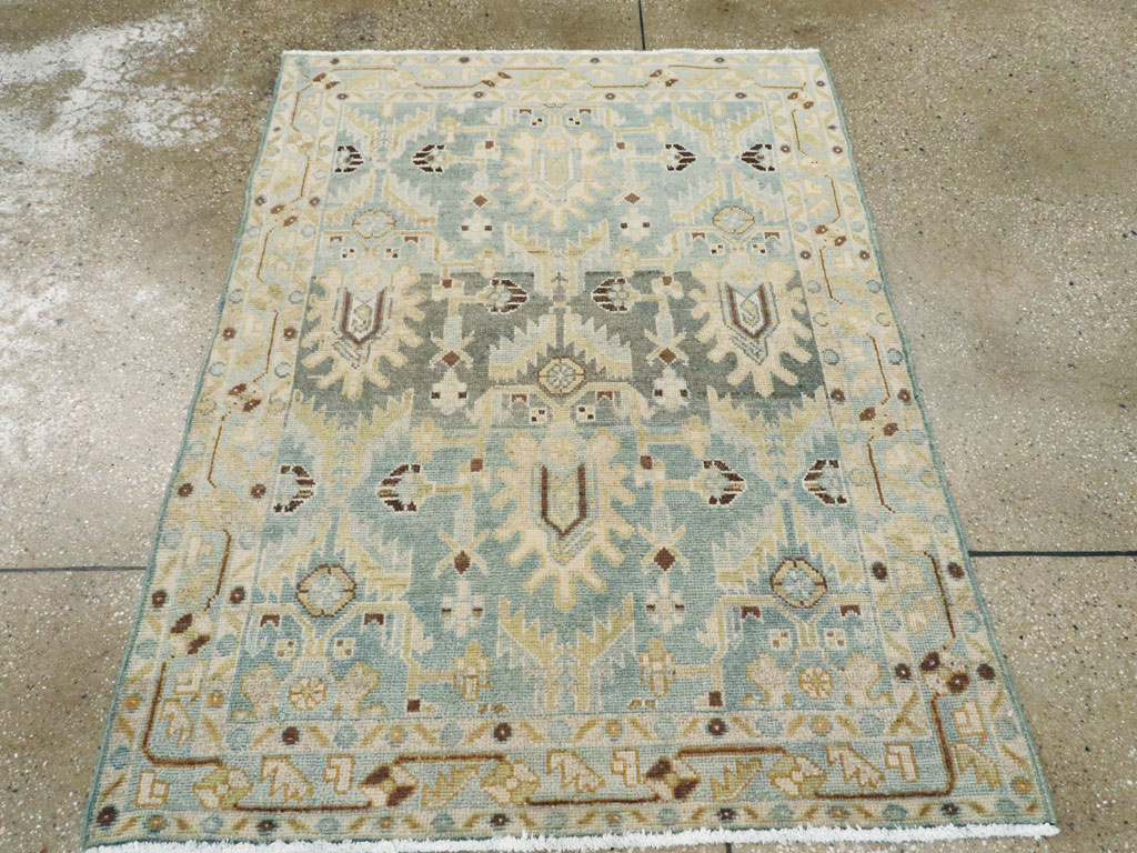Vintage Persian Malayer Throw Rug, No.26409 - Gsblank