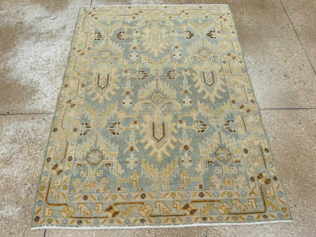 Vintage Persian Malayer Throw Rug, No.26409 - Gsblank