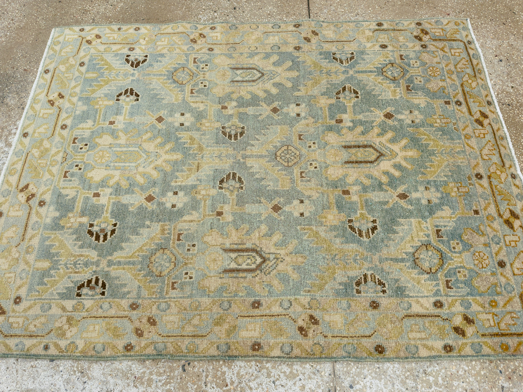 Vintage Persian Malayer Throw Rug, No.26409 - Gsblank