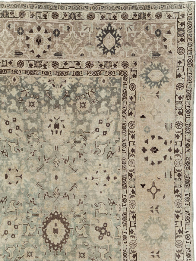 Antique Persian Tabriz Room Size Carpet, No.26421 - Gsblank