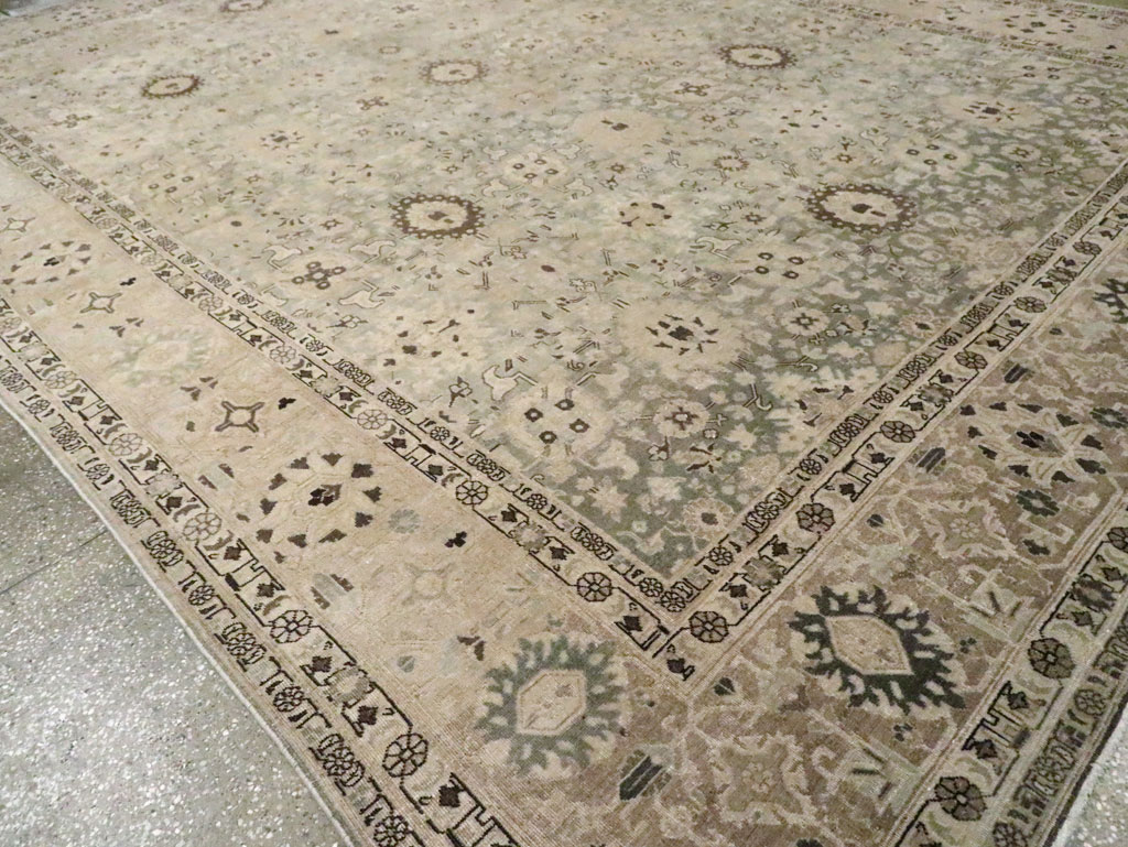Antique Persian Tabriz Room Size Carpet, No.26421 - Gsblank