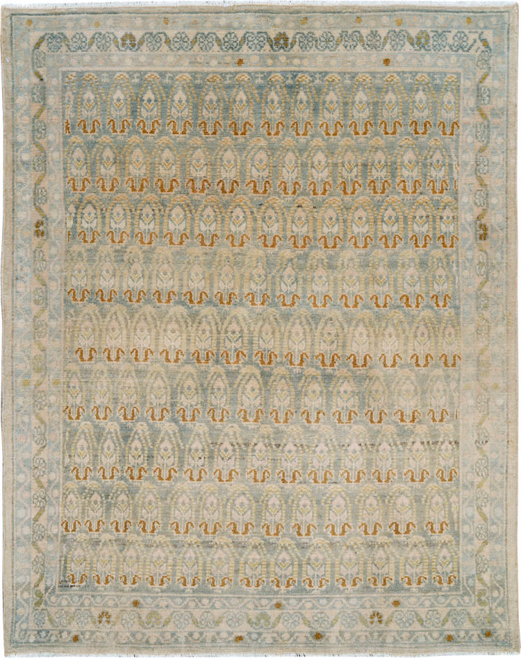 Vintage Persian Malayer Throw Rug, No.26423 - Gsblank