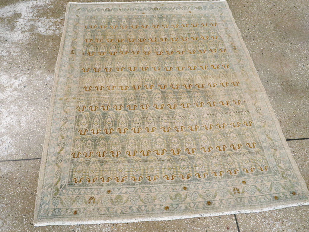 Vintage Persian Malayer Throw Rug, No.26423 - Gsblank