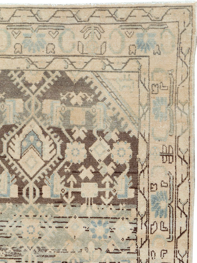 Vintage Persian Malayer Throw Rug, No.26427 - Gsblank