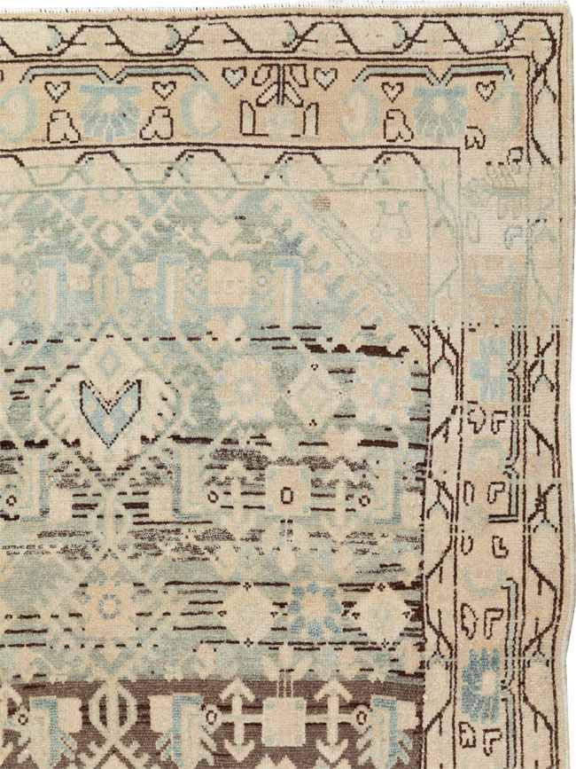 Vintage Persian Malayer Throw Rug, No.26427 - Gsblank