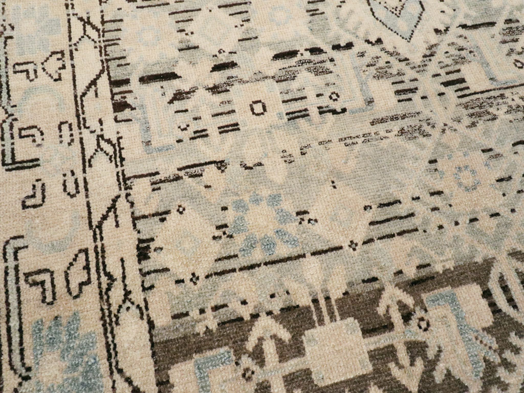 Vintage Persian Malayer Throw Rug, No.26427 - Gsblank