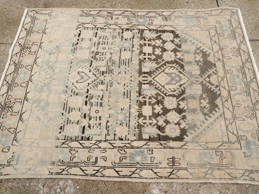 Vintage Persian Malayer Throw Rug, No.26427 - Gsblank
