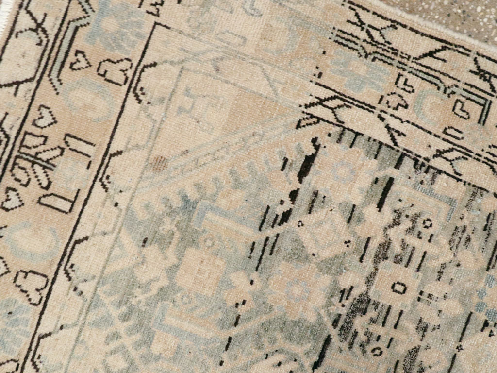 Vintage Persian Malayer Throw Rug, No.26427 - Gsblank