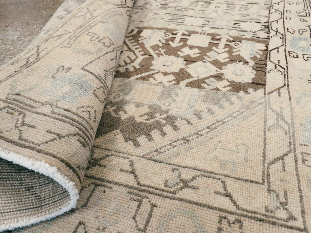 Vintage Persian Malayer Throw Rug, No.26427 - Gsblank