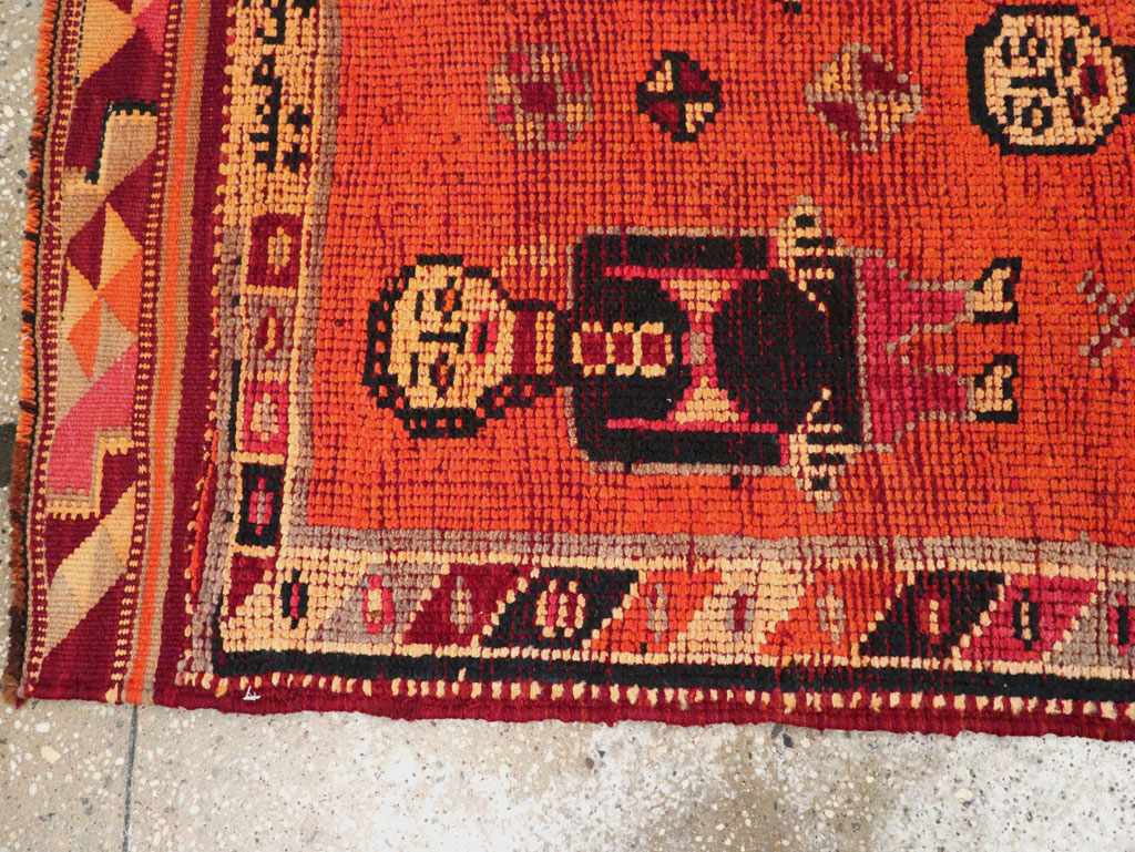 Vintage Anatolian Pictorial Runner, No.26447 - Gsblank